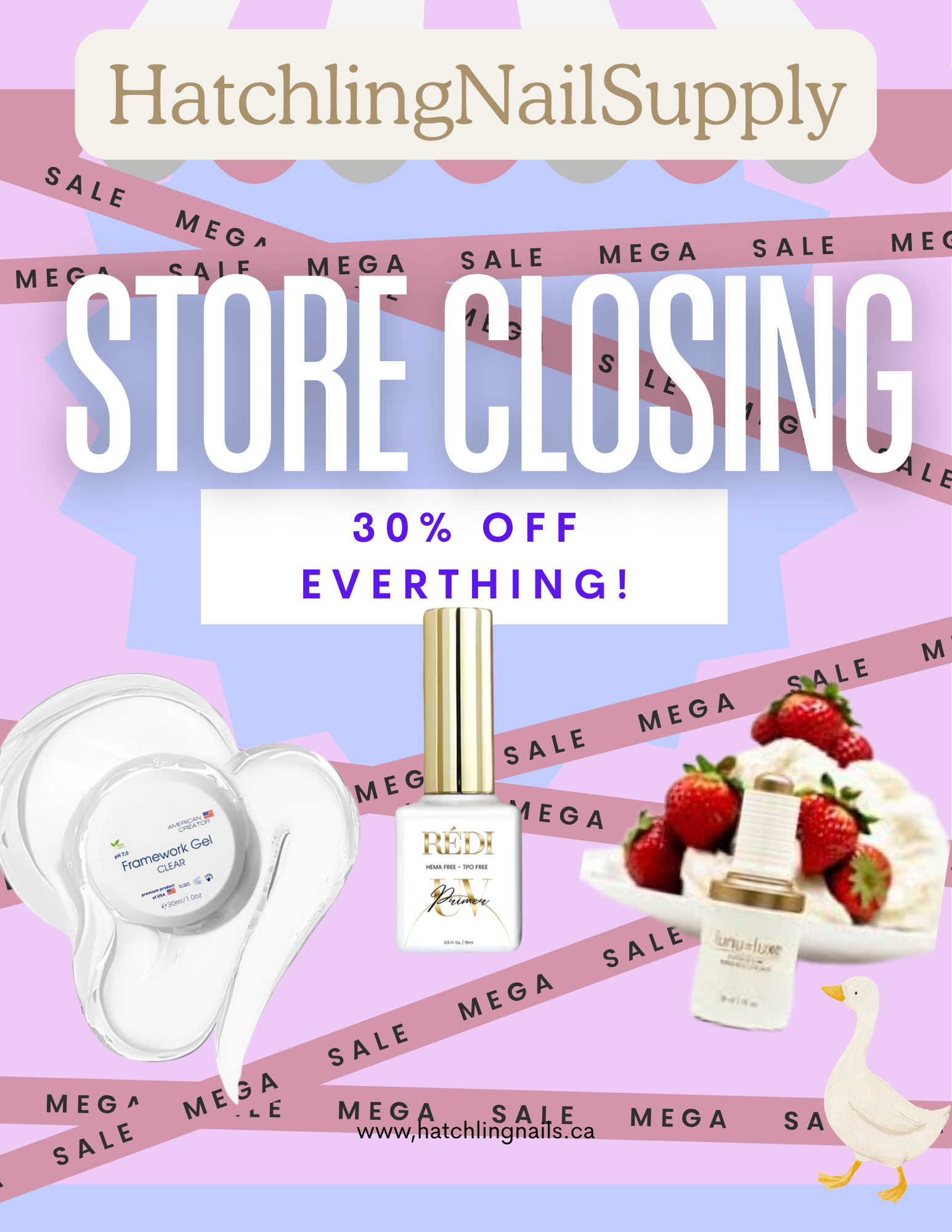 Store closing: 30% off all remaining stock